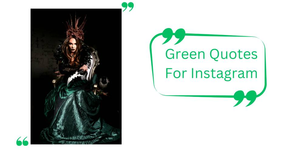 Green captions for Instagram